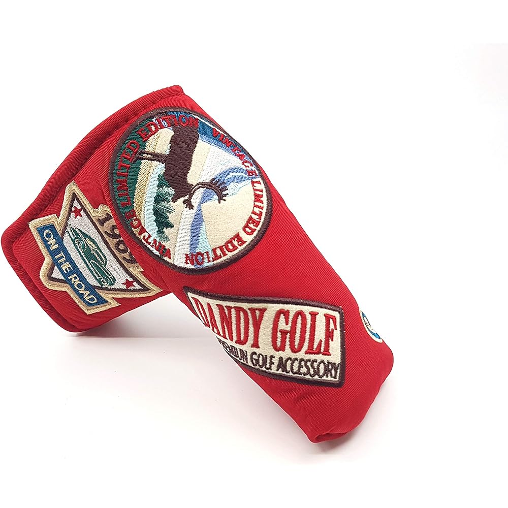 DANDY GOLF Golf Putter Cover Blade Type Pin Type Applicable Head Cover Magnetic Closure [Parallel Import]