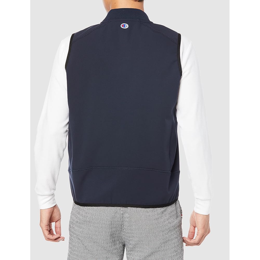 [Champion] Vest Stretch Thermal One Point Logo Zip Vest C3-WG602 Men's