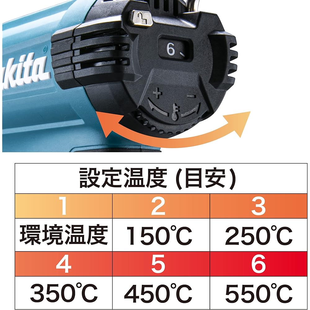 Makita Heat Gun 18V Battery/Charger Sold Separately/Case Included HG181DZK