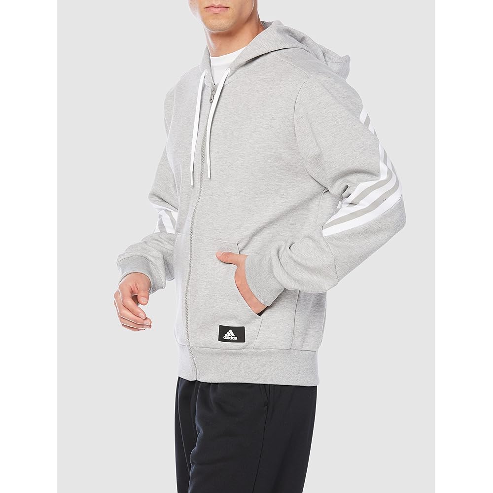Adidas Sweat Sportswear Future Icon 3 Stripes Full Zip Hoodie QA432 Men's