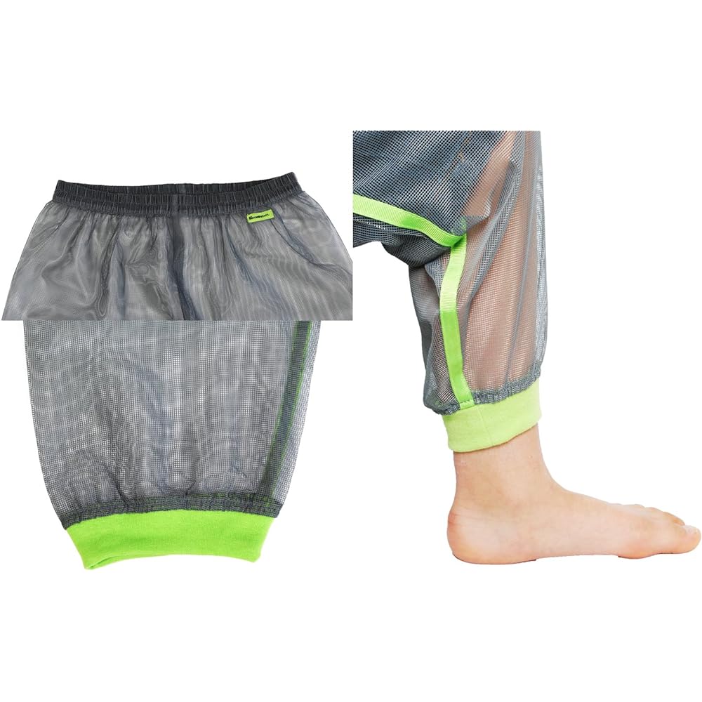 Moskihi Insect Repellent Kids Net Pants for Outdoor/Camping Green Children M (105~125cm) VA-008
