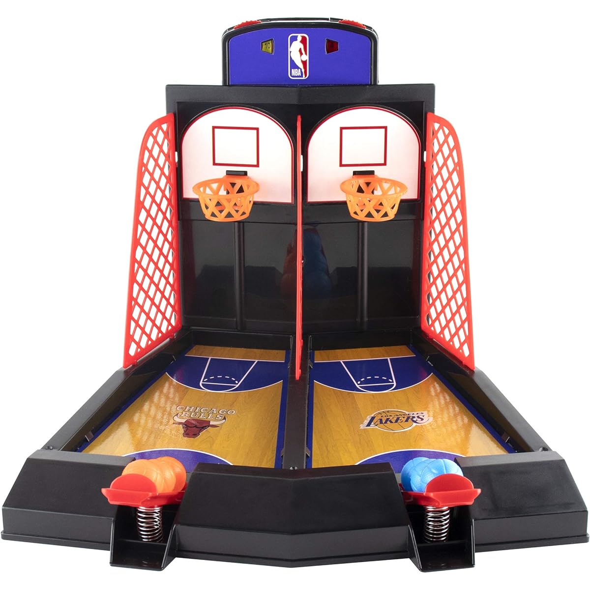 Official NBA Team Logo 2 Player Tabletop Arcade Basketball Game 9.1"L x 8.75"H x 10.9"W