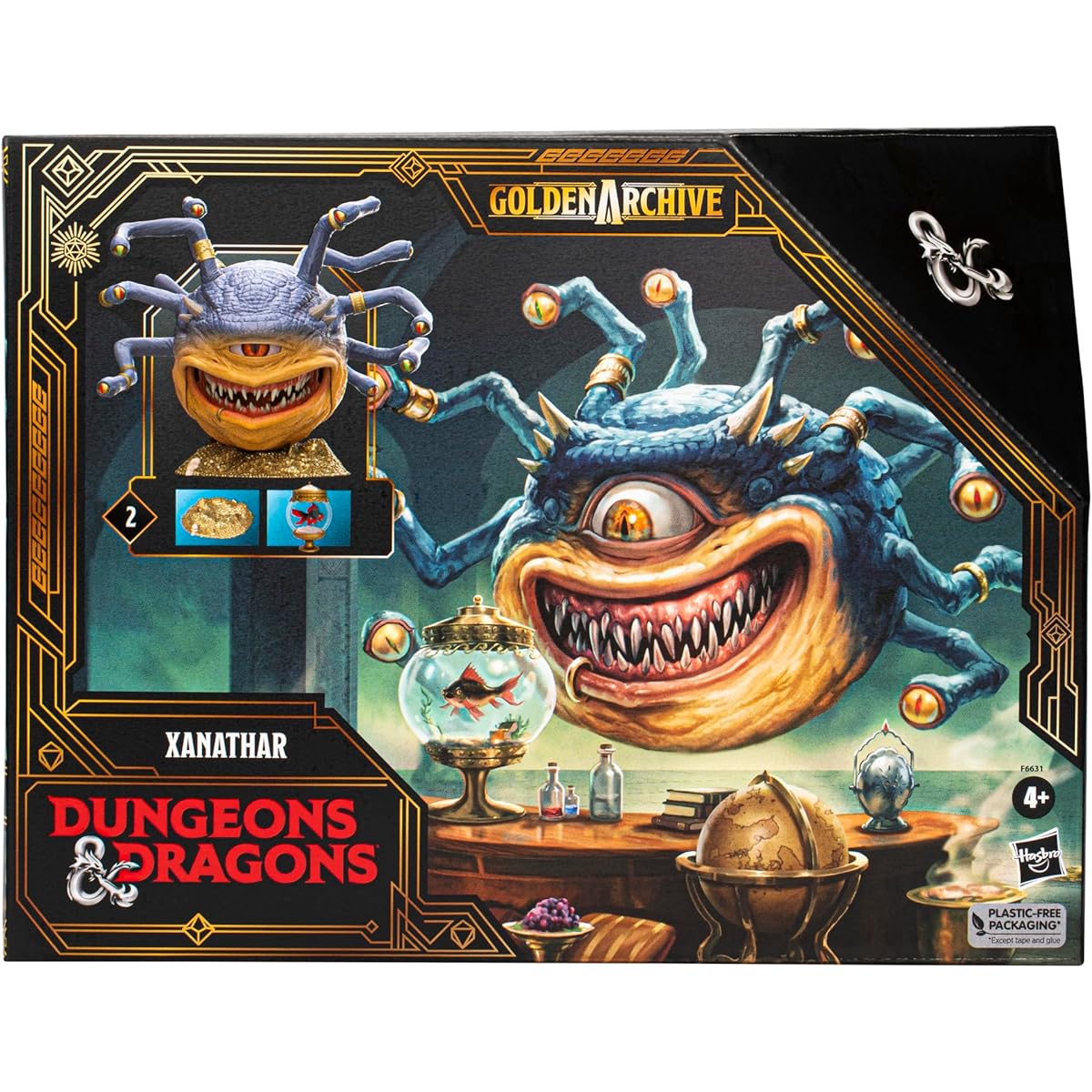DUNGEONS & DRAGONS Golden Archives Xanathar Collection Figure Compatible with 6-Inch Scale D&D Action Figures, F6631