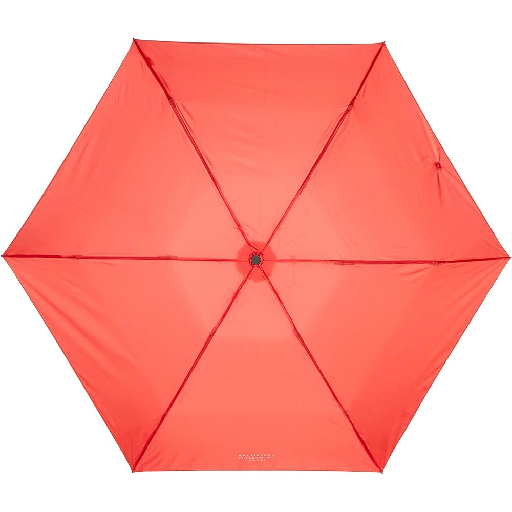 [Moonbat] MACKINTOSH PHILOSOPHY Barbrella [Lightweight] Mini Umbrella Plain Red Japan Rib 50cm (FREE Size)