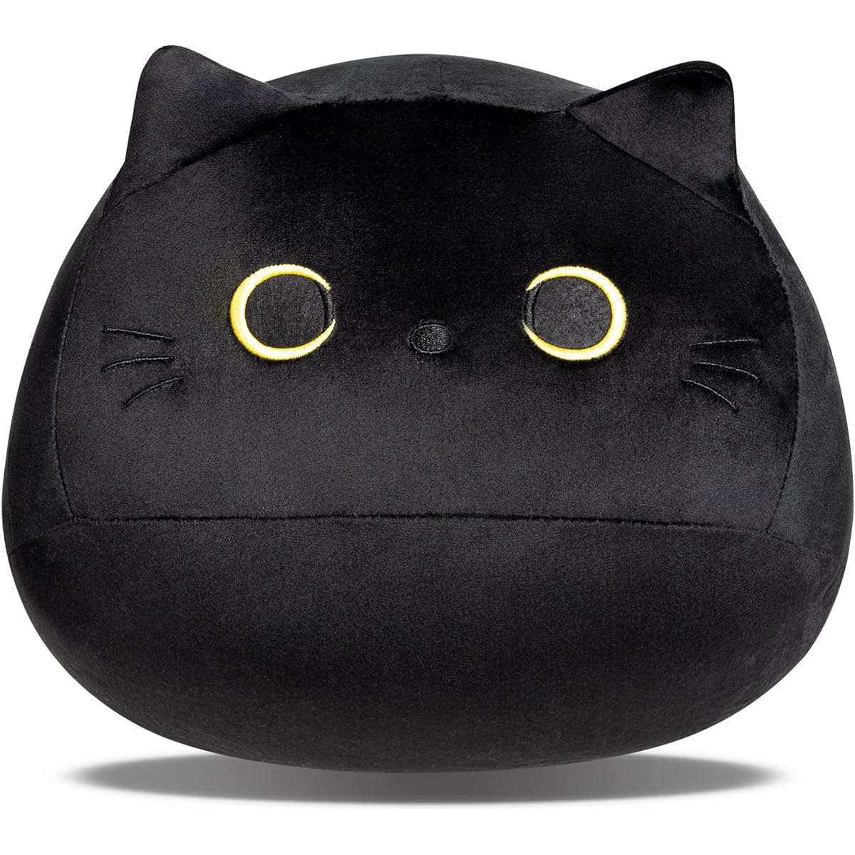 Black Cat Plush Toy, Black Cat Pillow, Halloween Pillow, Cat Plush Toy, Anime Plush Toy, Halloween Home Decoration (Black)