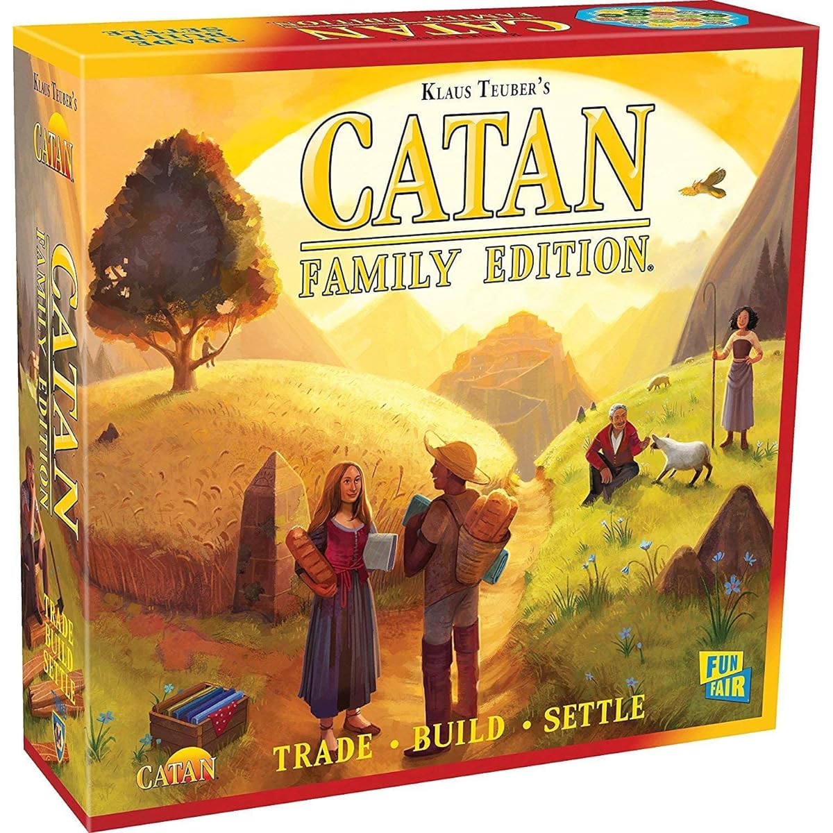 CATAN Family Edition Board Game | Family Board Game | Board Game for Adults and Families | Adventure Board Game | Ages 10+ | 3-4 Players | Average Play Time 60 Minutes | By Catan Studio
