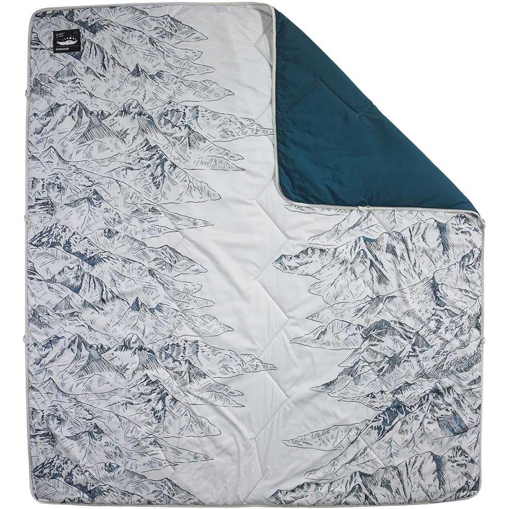 THERMAREST Outdoor Camping Blanket Argo Blanket Valley View 198 x 182 cm [Genuine Japanese Product] 30282