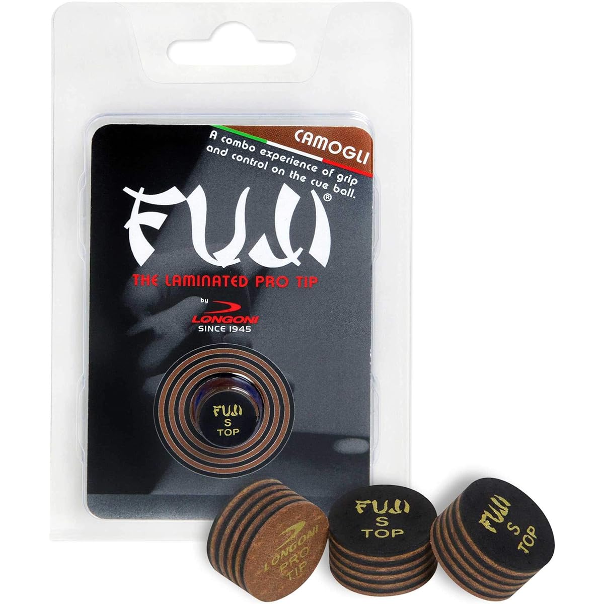 Longoni Fuji Pool Billiard Cue Tips - 1 Pc - Camogli - 14mm - Soft