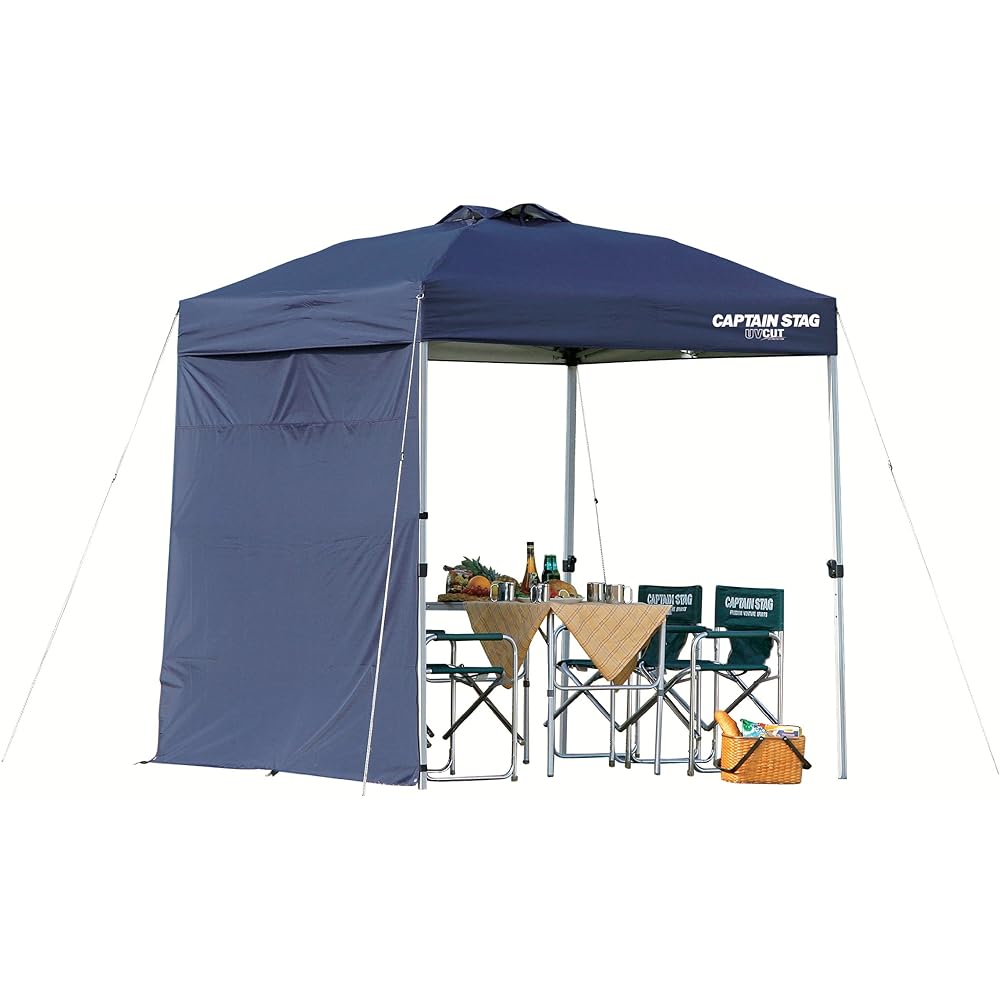 CAPTAIN STAG Tent Tarp Sun Shelter Side Panel UV-S Navy M-328
