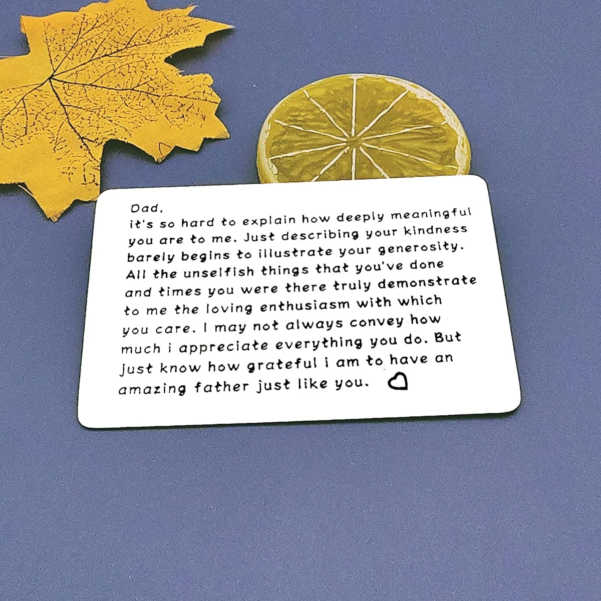 Father's Day Gift Father's Day Daughter Son Children Father Father Metal Wallet Insert Card Father Father Birthday Gift for Husband Gift from Wife Thank You Gift Engraved Wallet Insert Card Christmas Gift