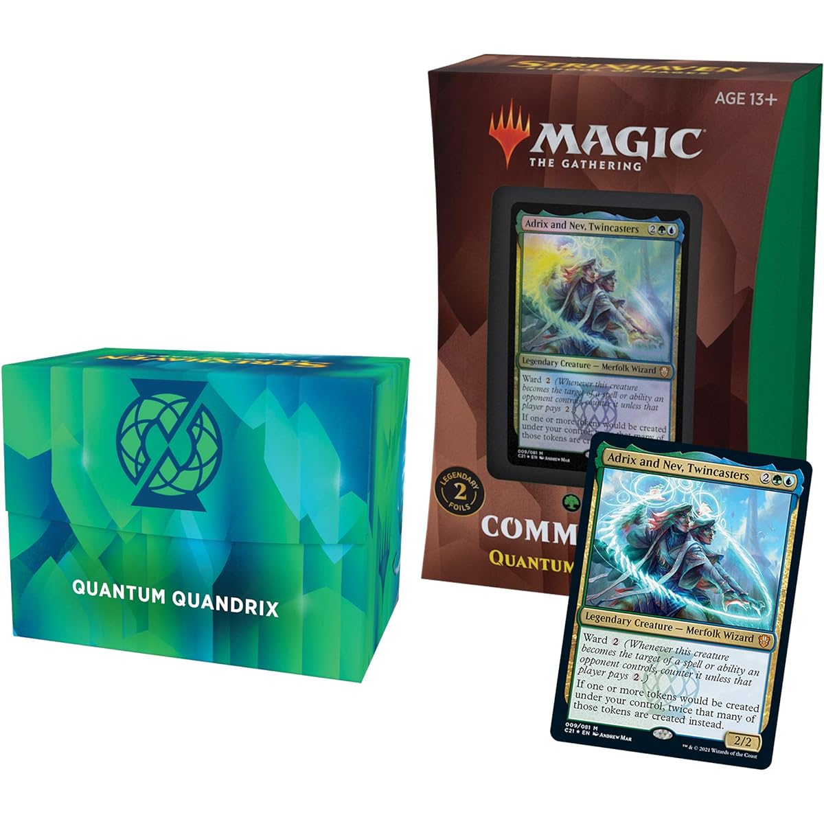 Magic the Gathering Strixhaven Commander Deck - Quantum Quandrix (Blue-Green)