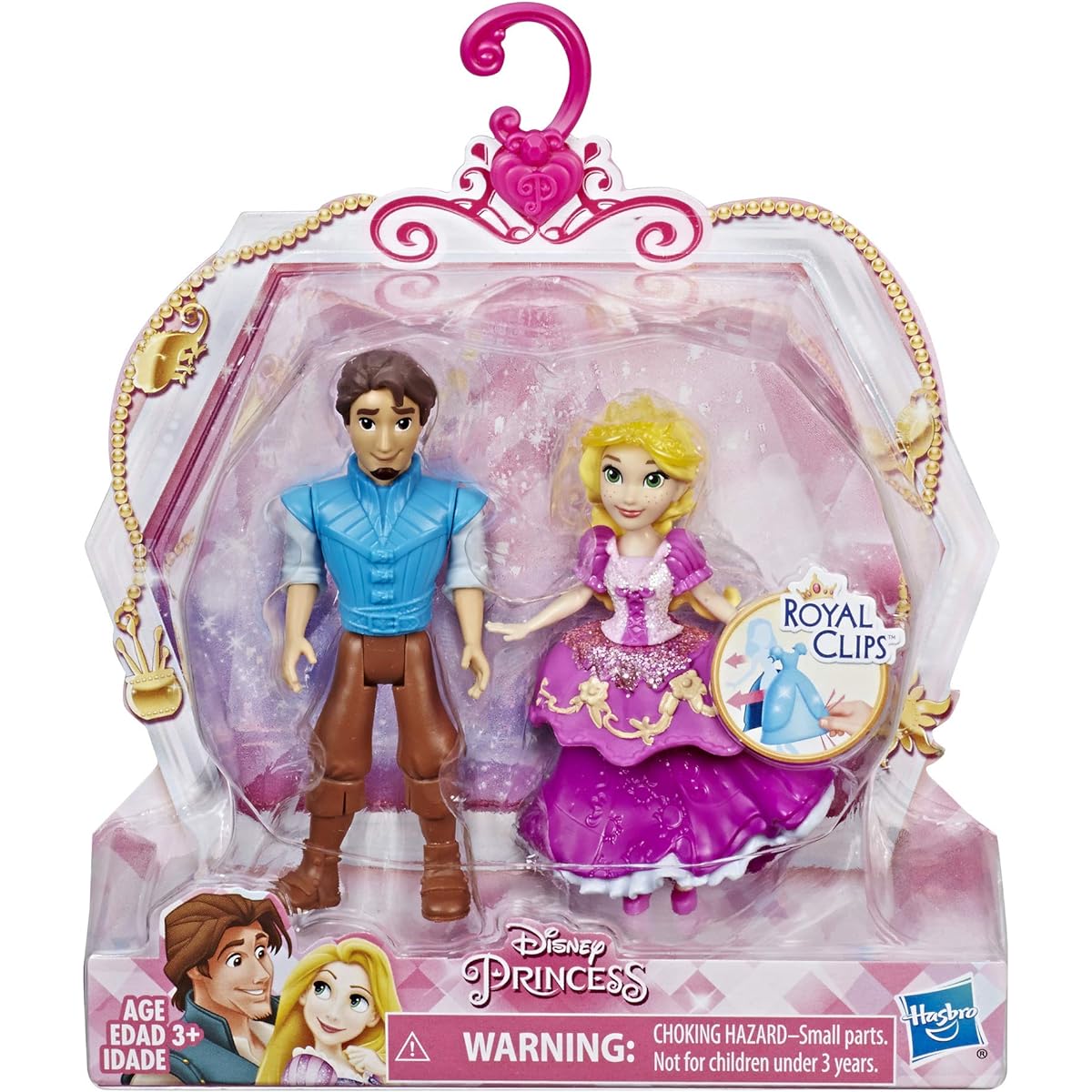 Disney Princess Rapunzel and Eugene Fitzherbert 2 Dolls Royal Clip Fashion One Clip Skirt