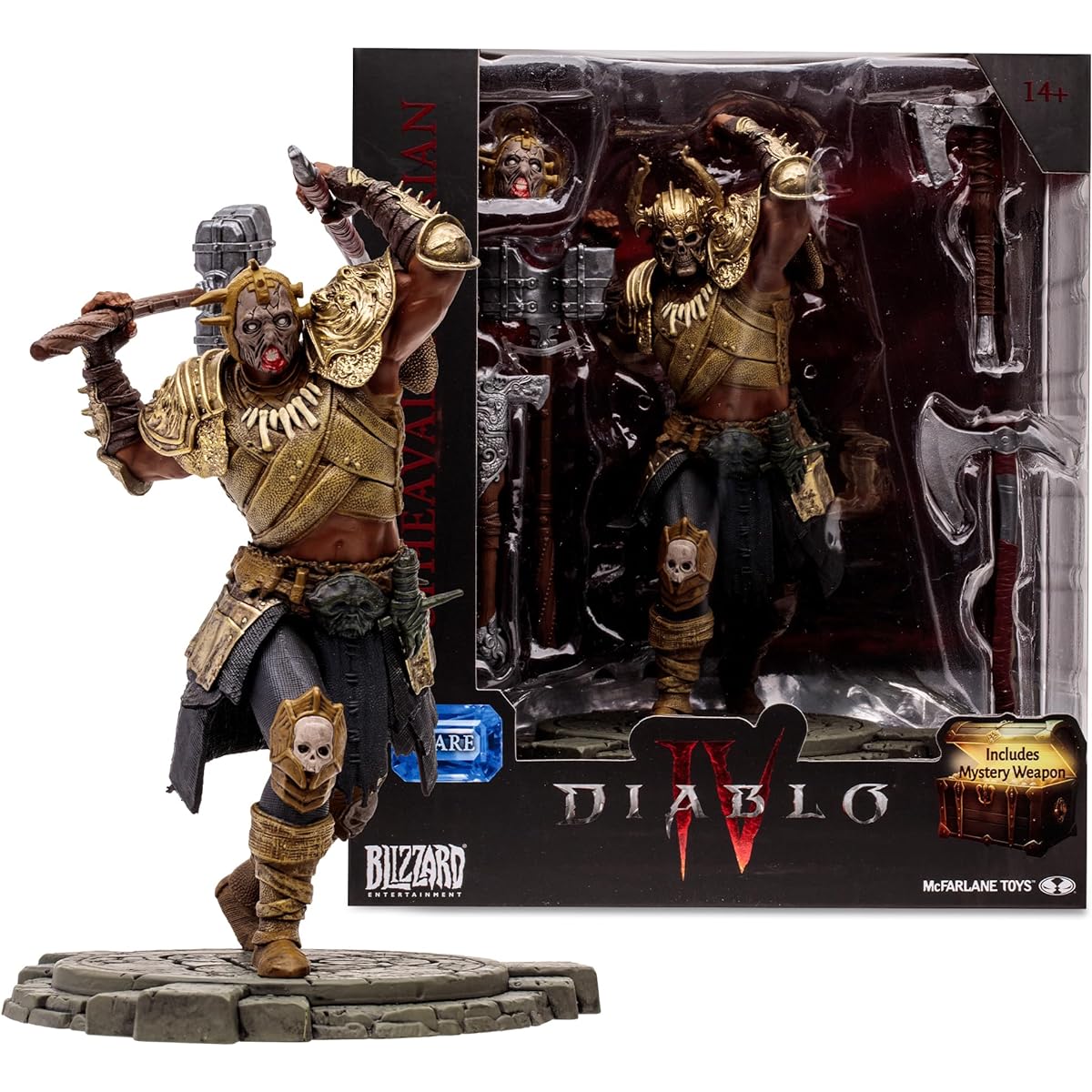 DIABLO IV McFarlane Toys Upheaval Barbarian (Rare) 1:12 Scale Pose Figure