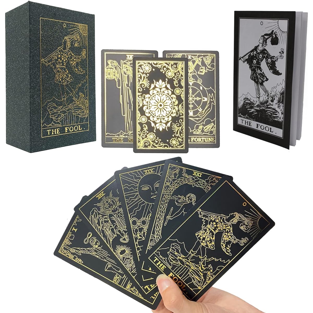 IXIGER Tarot Card Deck, Tarot Cards, Tarot Deck with Guidebook & Box, 78 Tarot Cards Deck Set, Fortune Telling Tarot Cards, Tarot Deck for Beginners & Expert Readers