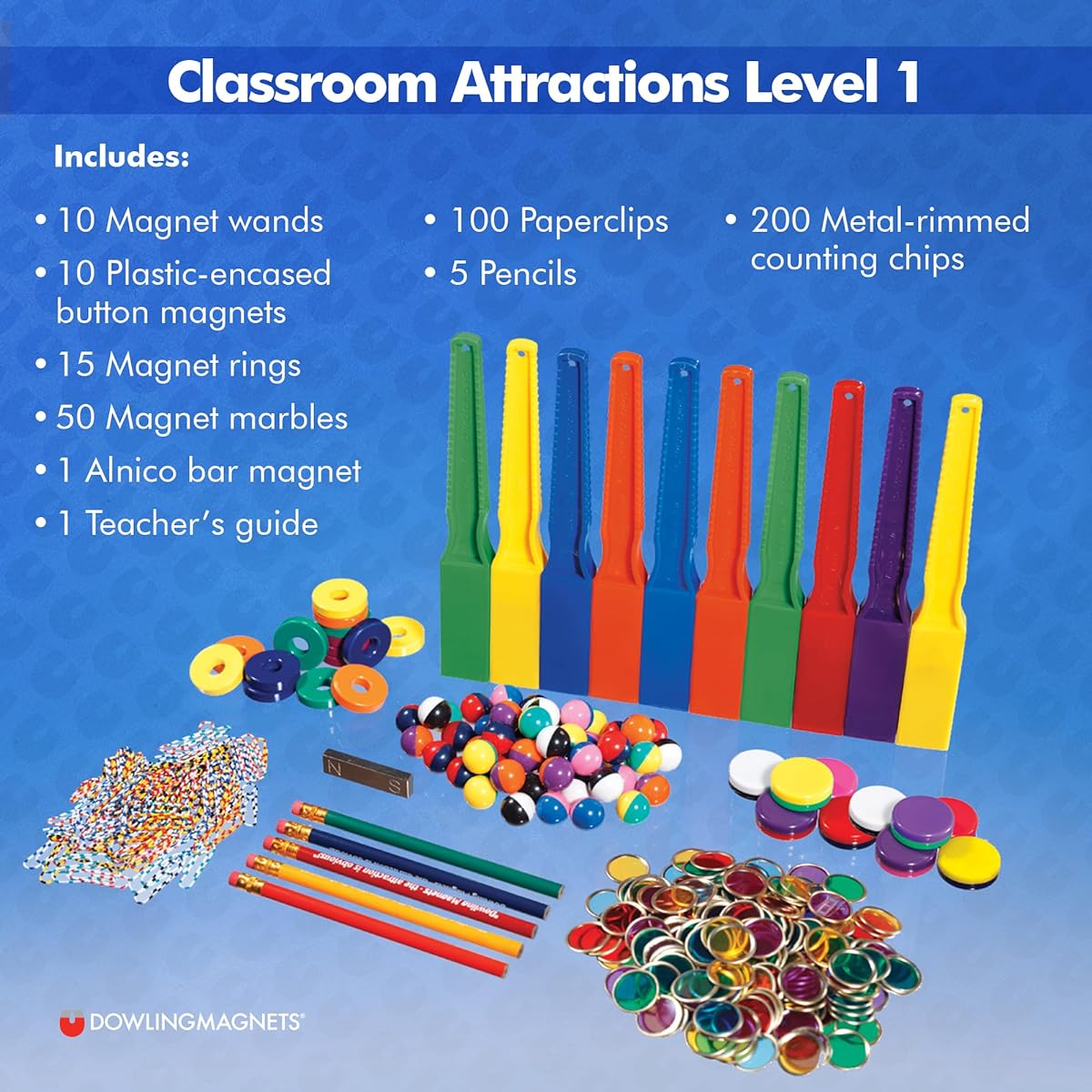 ETA hand2mind 79443 Classroom Attractions Magnet Labs Kit, Level 1