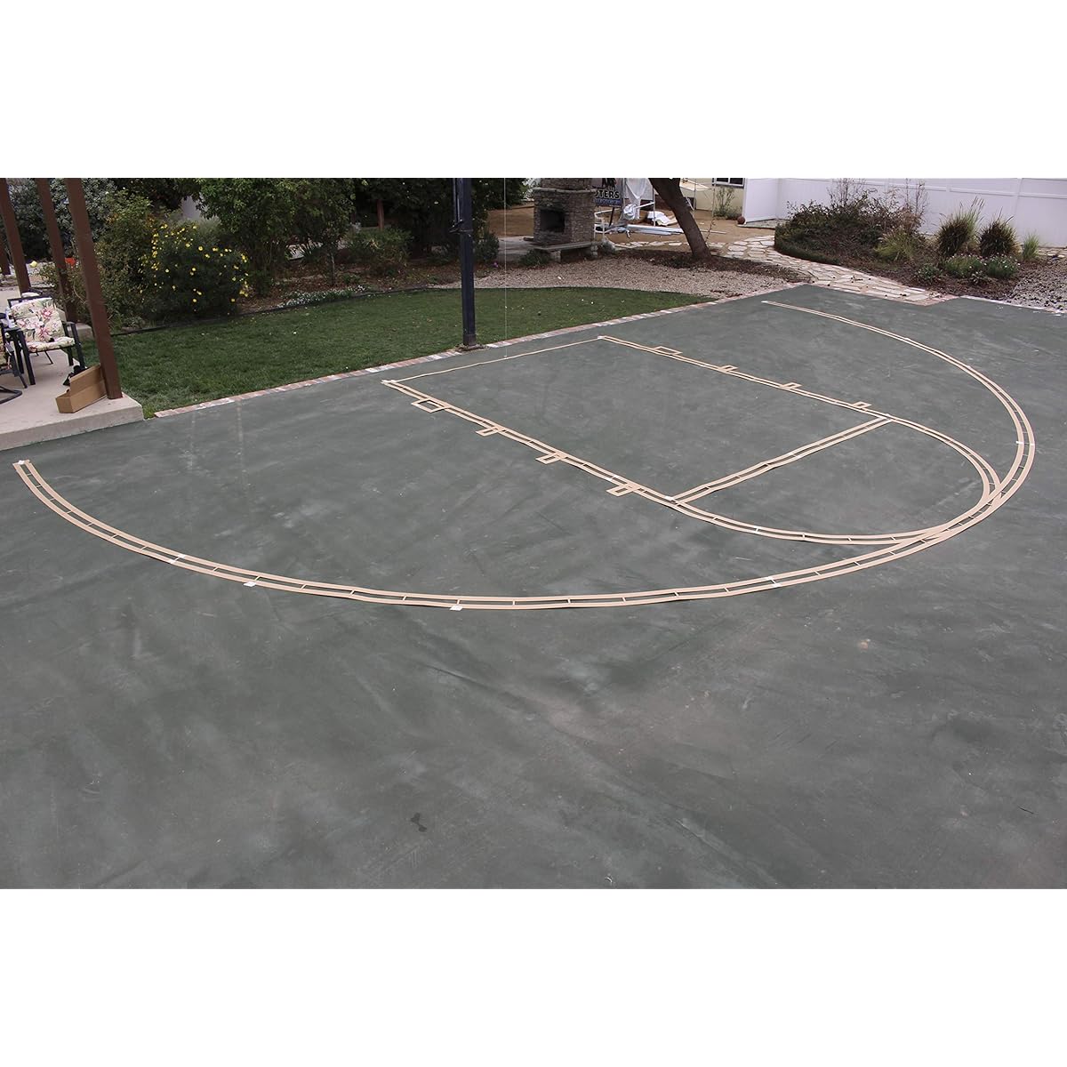 Easy Basketball Court Stencil Kit