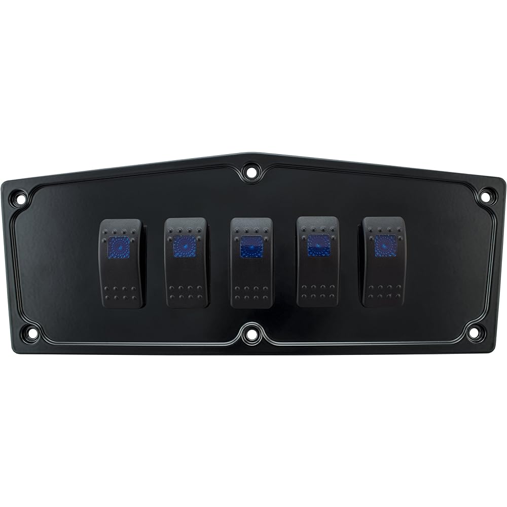 STV Motorsports Custom Aluminum Upper Dash Panel for 2016-2018 Yamaha YXZ1000R (Switches Not Included) 5 Black SDPYXZ