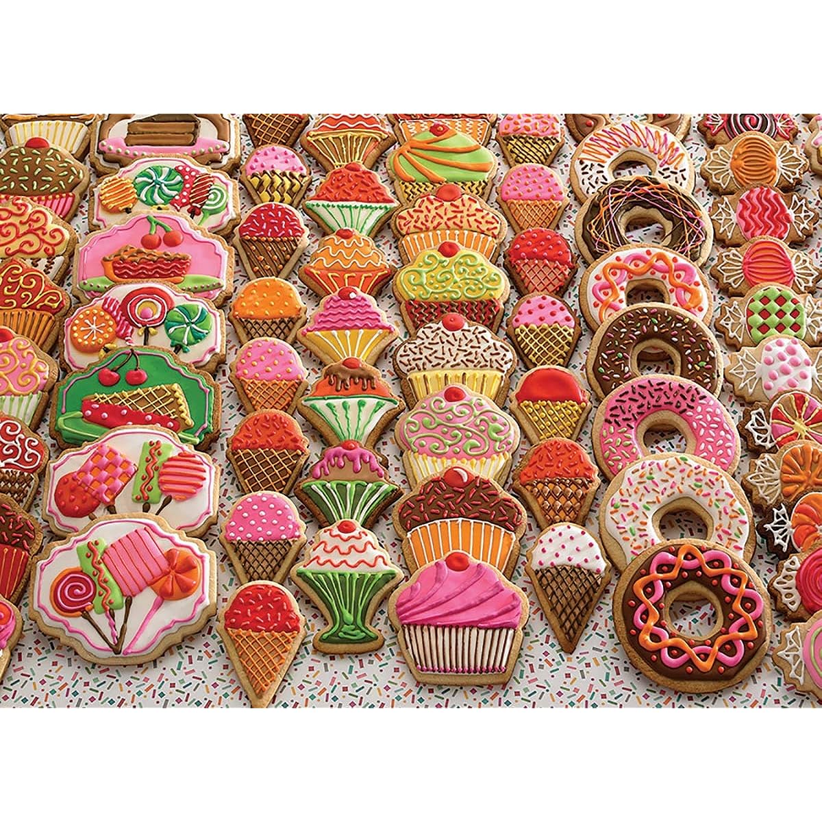 Cobble Hill 350 Piece Family Puzzle - Sweet Treats - Includes Small, Medium and Large Puzzle Pieces