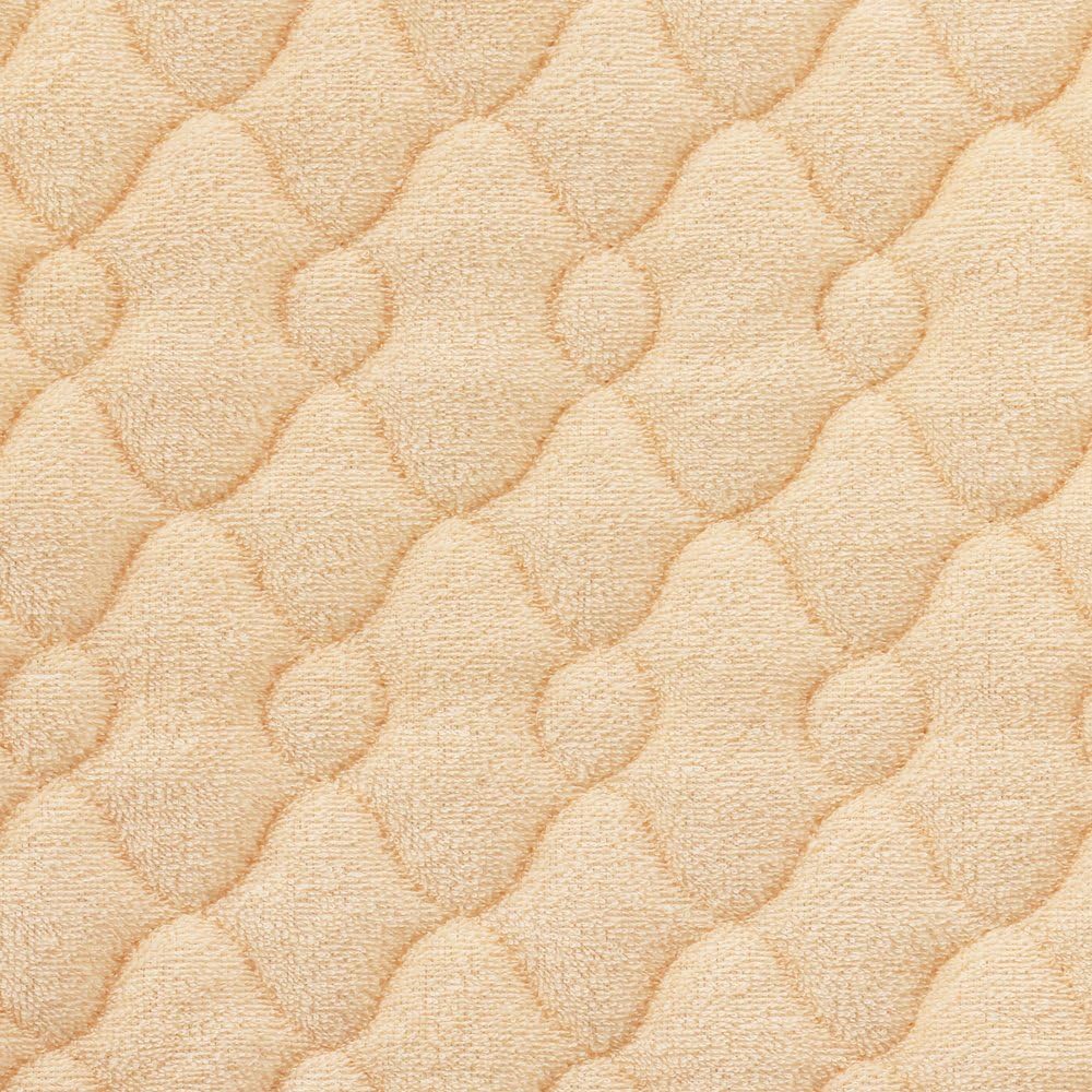 nishikawa [Nishikawa] Bed Pad Double 100% Cotton Fluffy Pile Towel Style Plain Volume Beige PIQ0606410BE