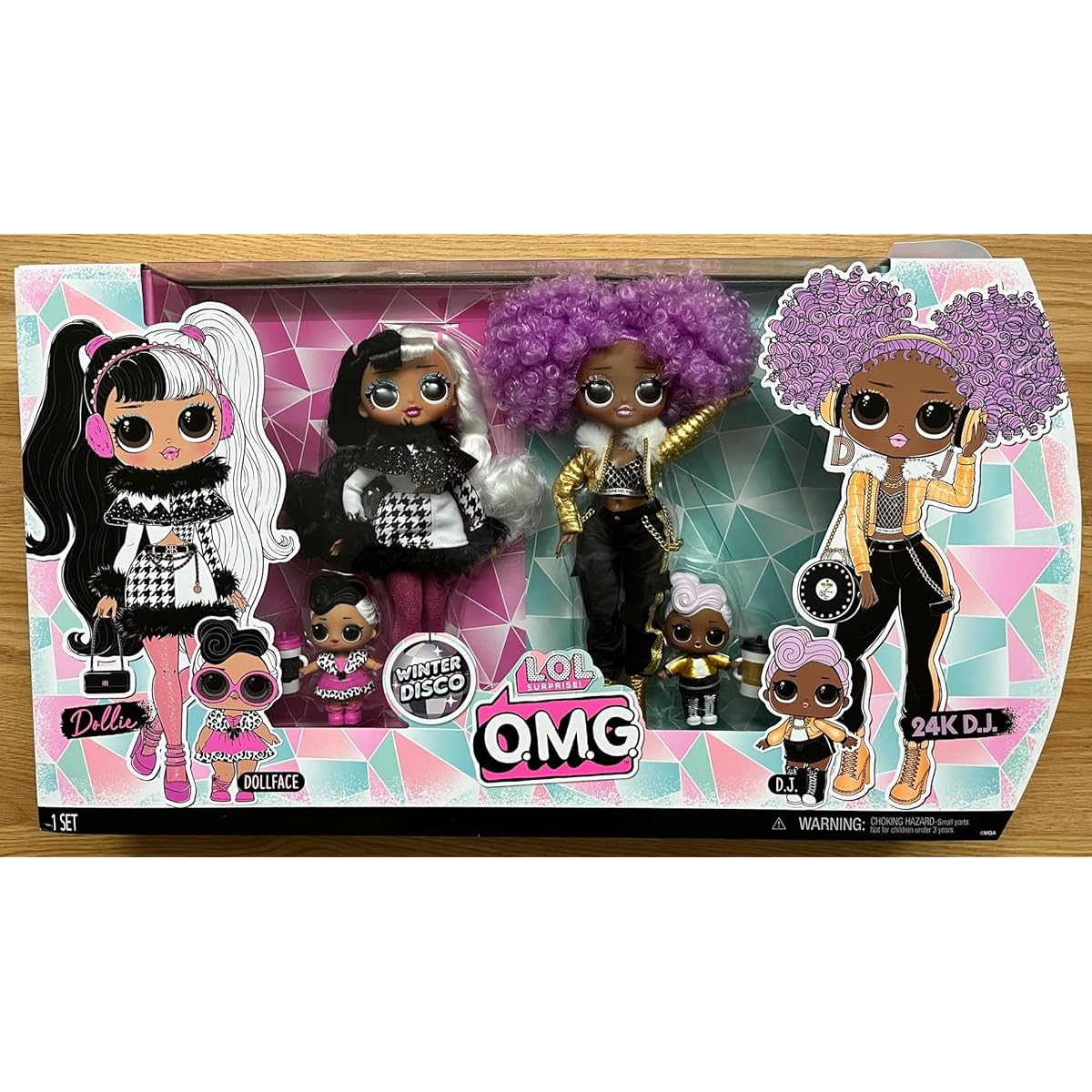 L.O.L Surprise! O.M.G. Winter Disco Set - Dolly and D.J 24K (2 Dolls) Multicolor Surprise