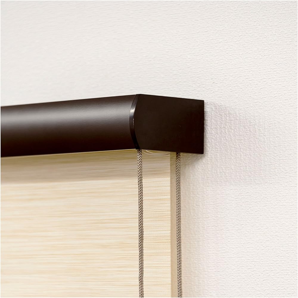 Fullness Roll Screen Exive with Cover Natural Type W600 x H1350mm L3544 Brown