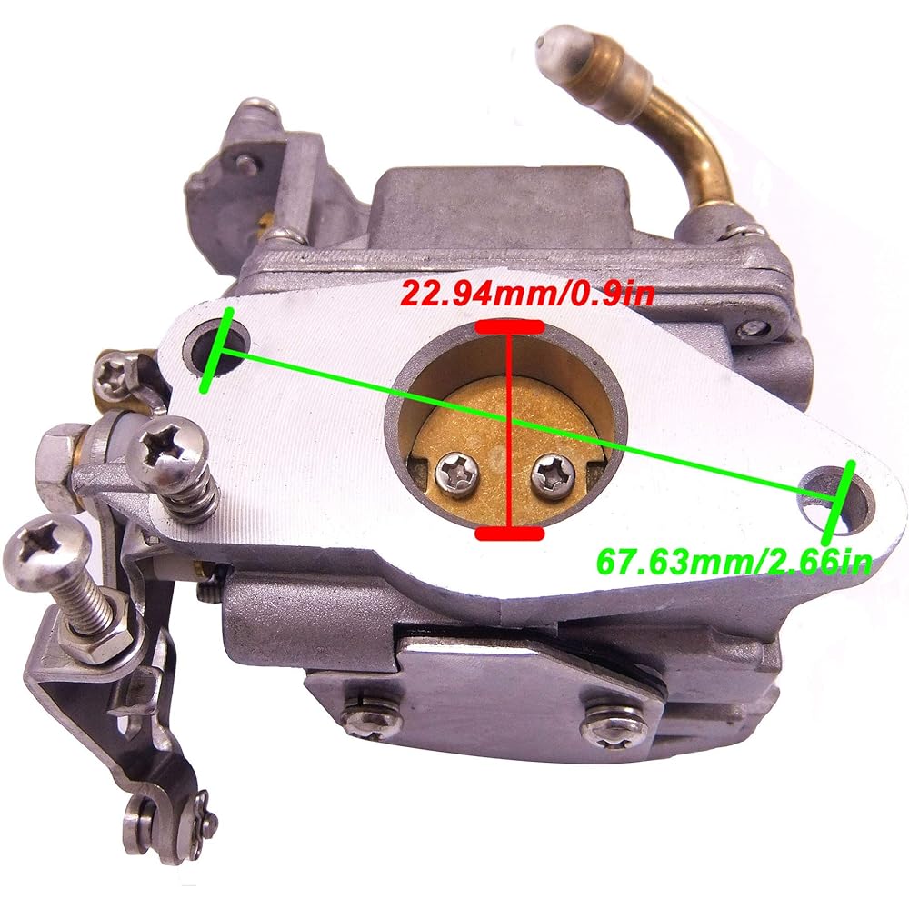 Boat Motor 3303-895110T01 3303-895110T11 3303-8M0104462 1300-8M0167272 Curved Carburetor for Mercury Mercruiser 8HP 9.9HP 4 Stroke Outboard Engine