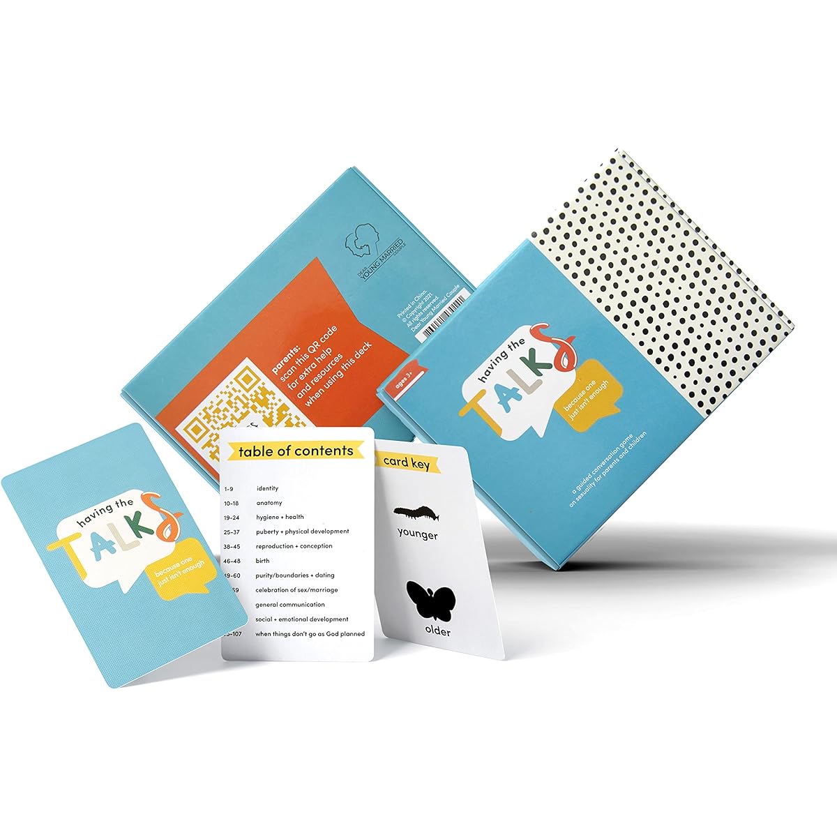 Talk - 107 Questions for Multiple Conversations with Kids - Because Talk Isn't Enough. Healthy, age-appropriate chat for awkward young couples