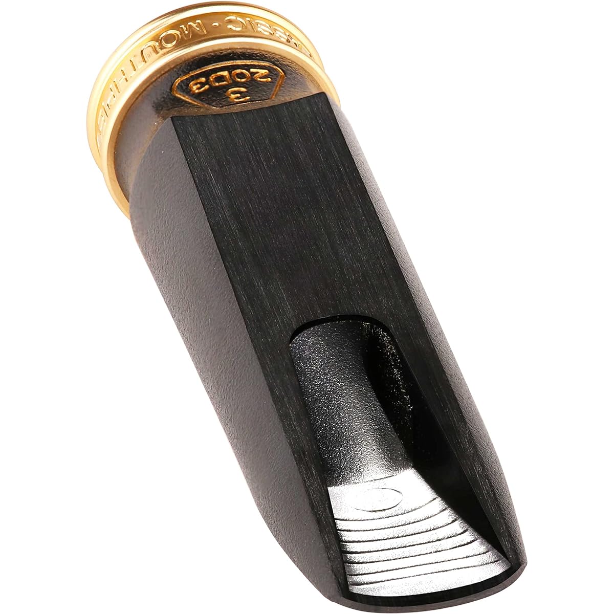Theo Wanne Water Alto Saxophone Mouthpiece Versatile Traditional Sound Perfect for All Styles Small Chamber & Throat Black A.R.T Hard Rubber