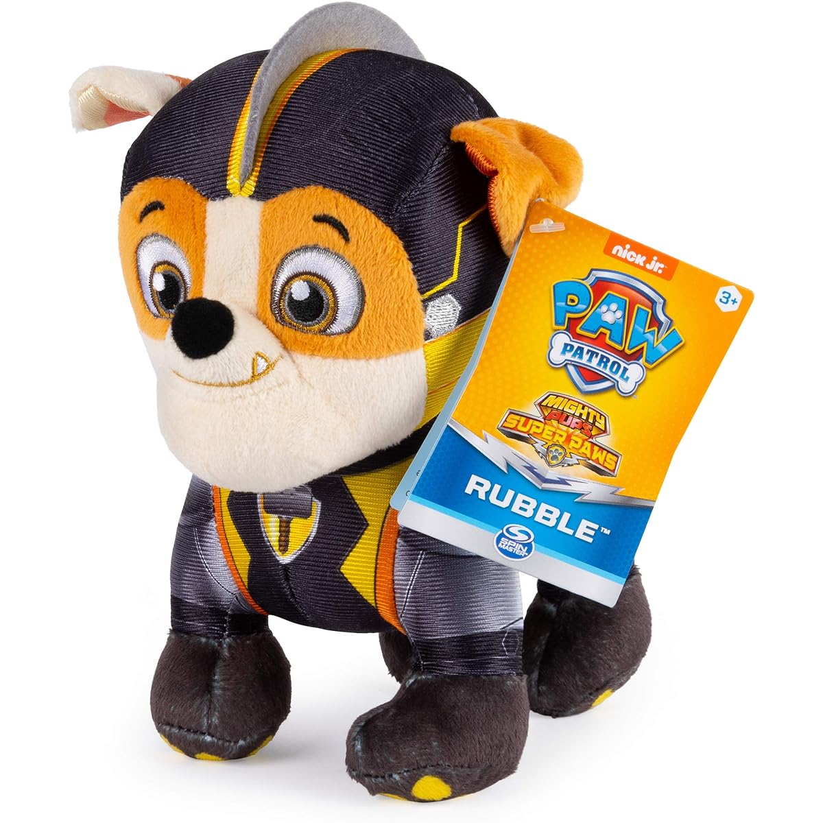 SpinMaster Rubble Mighty Pups Super Paws Plush Toy 8"