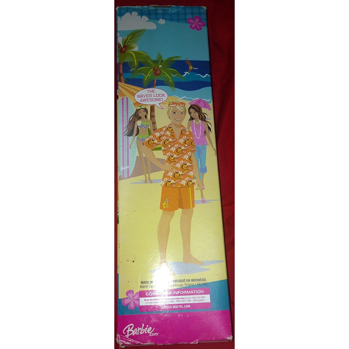 Barbie Surfs Up Beach Ken Doll Beach Fun Imported L9548