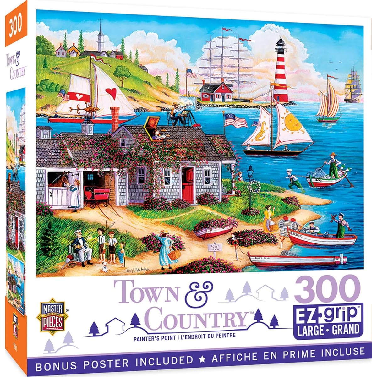 MasterPieces 300 Piece Easy Grip Jigsaw Puzzle - Painter's Point - 18"x24"