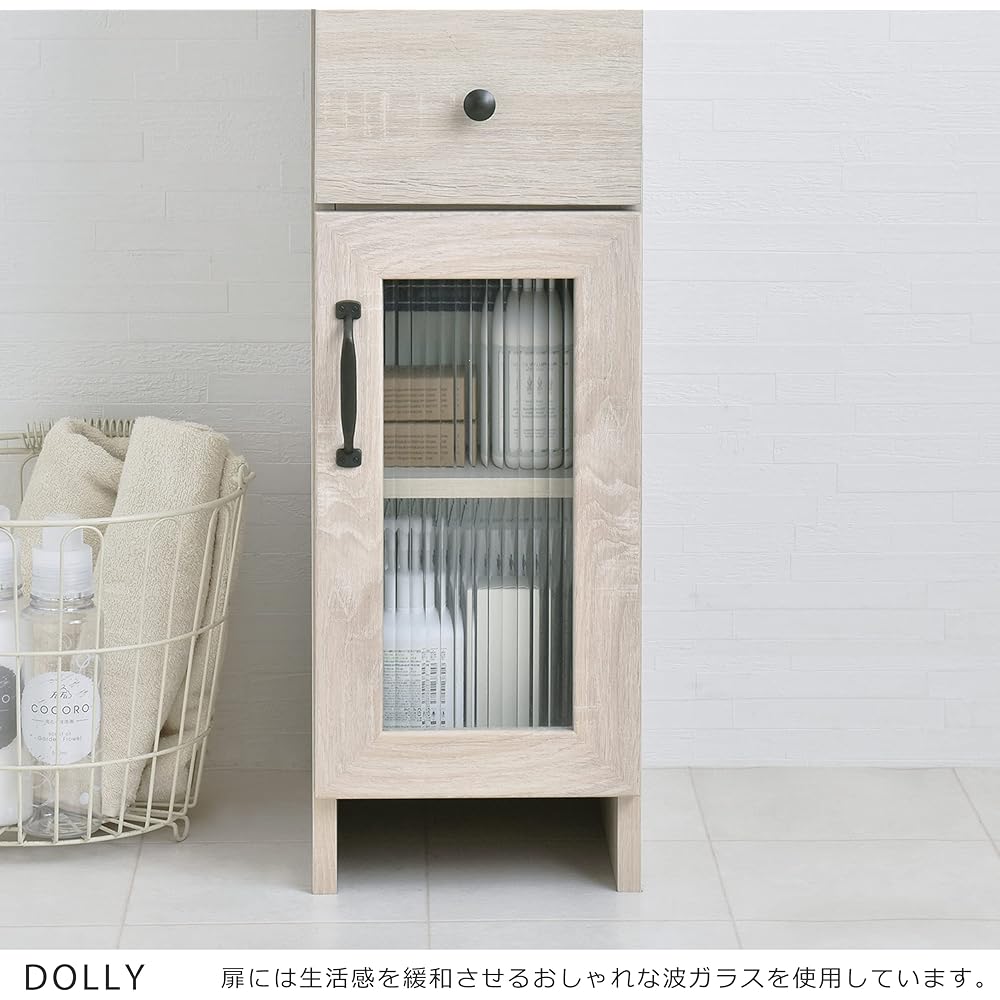 Sato Sangyo DOLLY Gap Storage Width 25cm Ivory Oak White Slim Movable Shelf DO170-25SS IV