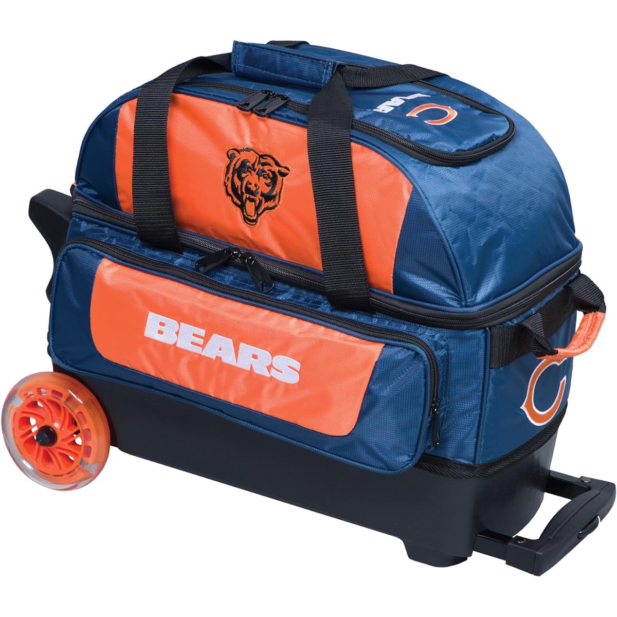 KR Strikeforce Bowling Bag Chicago Bears 2 Ball Roller Bowling Bag Multi