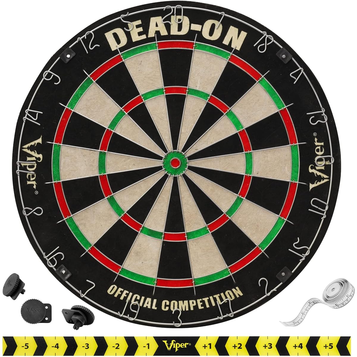 Viper by GLD Products Dead On Sisal Dart Board Starter Darts Throw Line Viper Defender Black