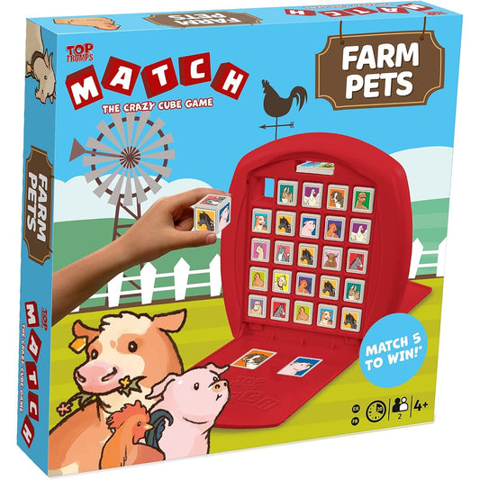 Top Trumps Match - Crazy Cube Game - Farm Pets WM01077-ML1-6