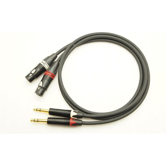 BELDEN 1192A XLR (female) to TRS (stereophone) 2-pair conversion cable (20m)