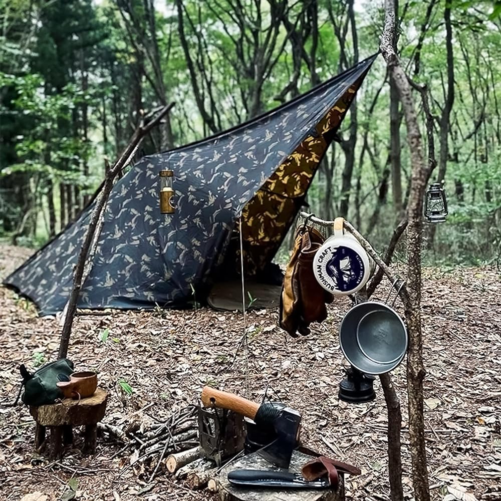 BUSHCRAFT SPAIN / Bushcraft Spain Oilskin Tarp Camo Limited Edition Limited Color [Domestic Genuine Product]