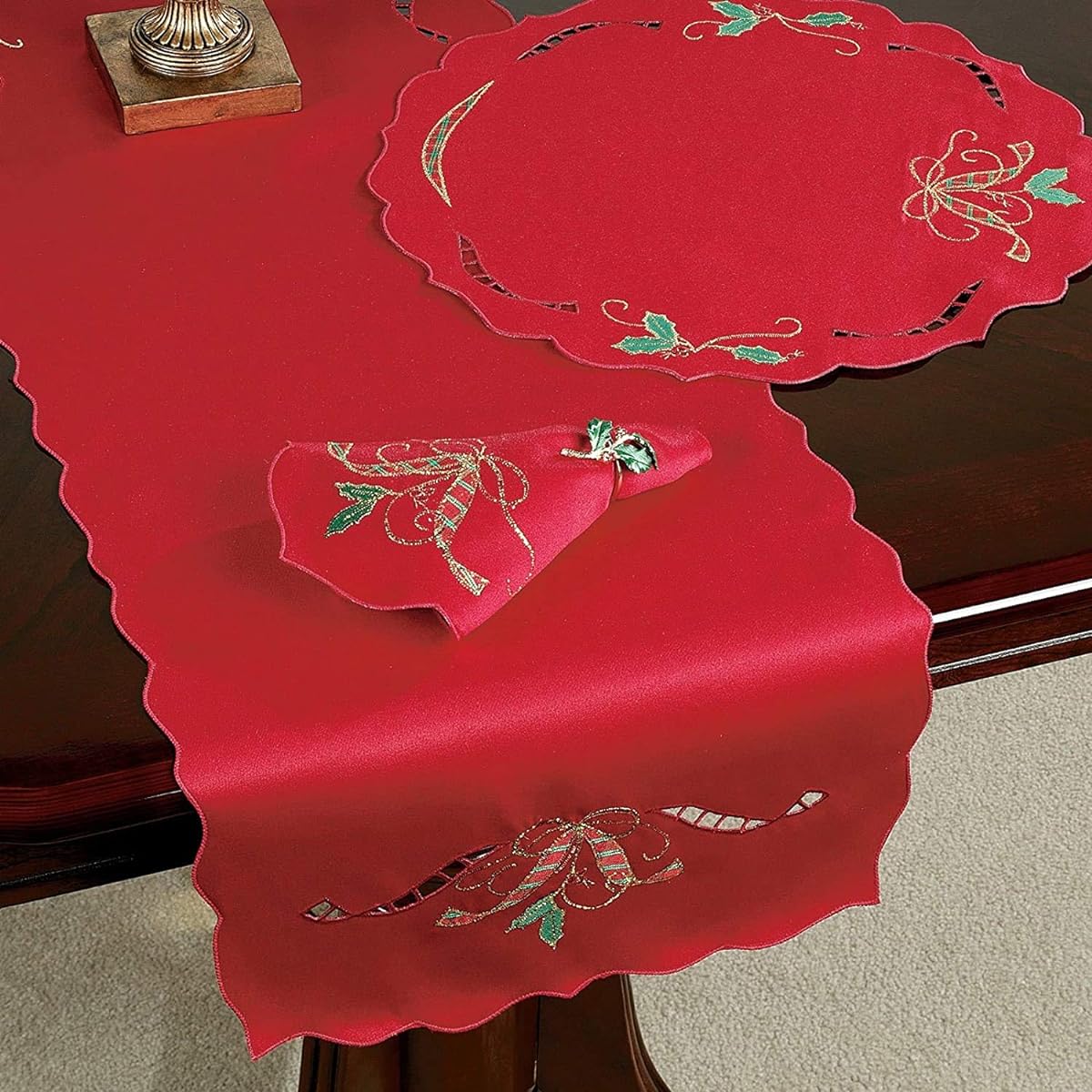 Lenox Holiday Nouveau Tablecloth 90" Table Runner 047596246849