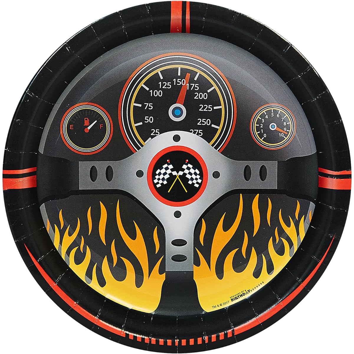Racecar Racing Party Supplies 23cm Paper Dinner Plate (8)