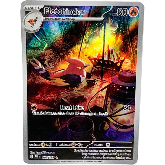 Pokemon - Fletchinder 199/193 - Paldea Evolution - Illustrated Rare - Alternate Art Card