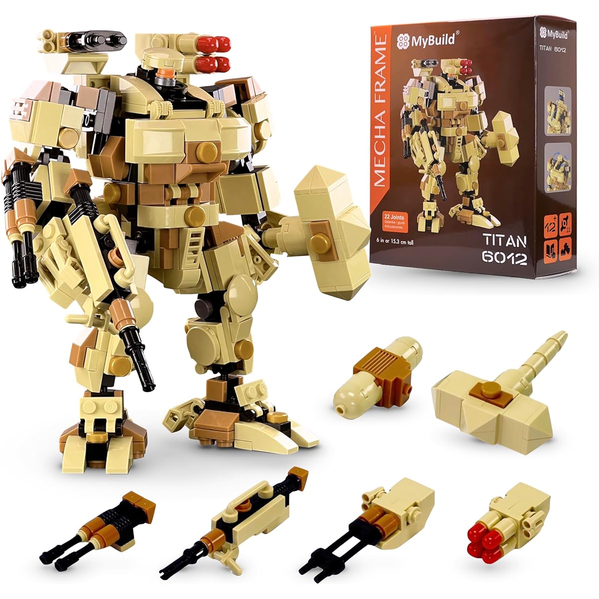 MyBuild 6012 Titan Mecha Frame Robot Block Building Set SF Series Ages 12 and up Compatible with other brands