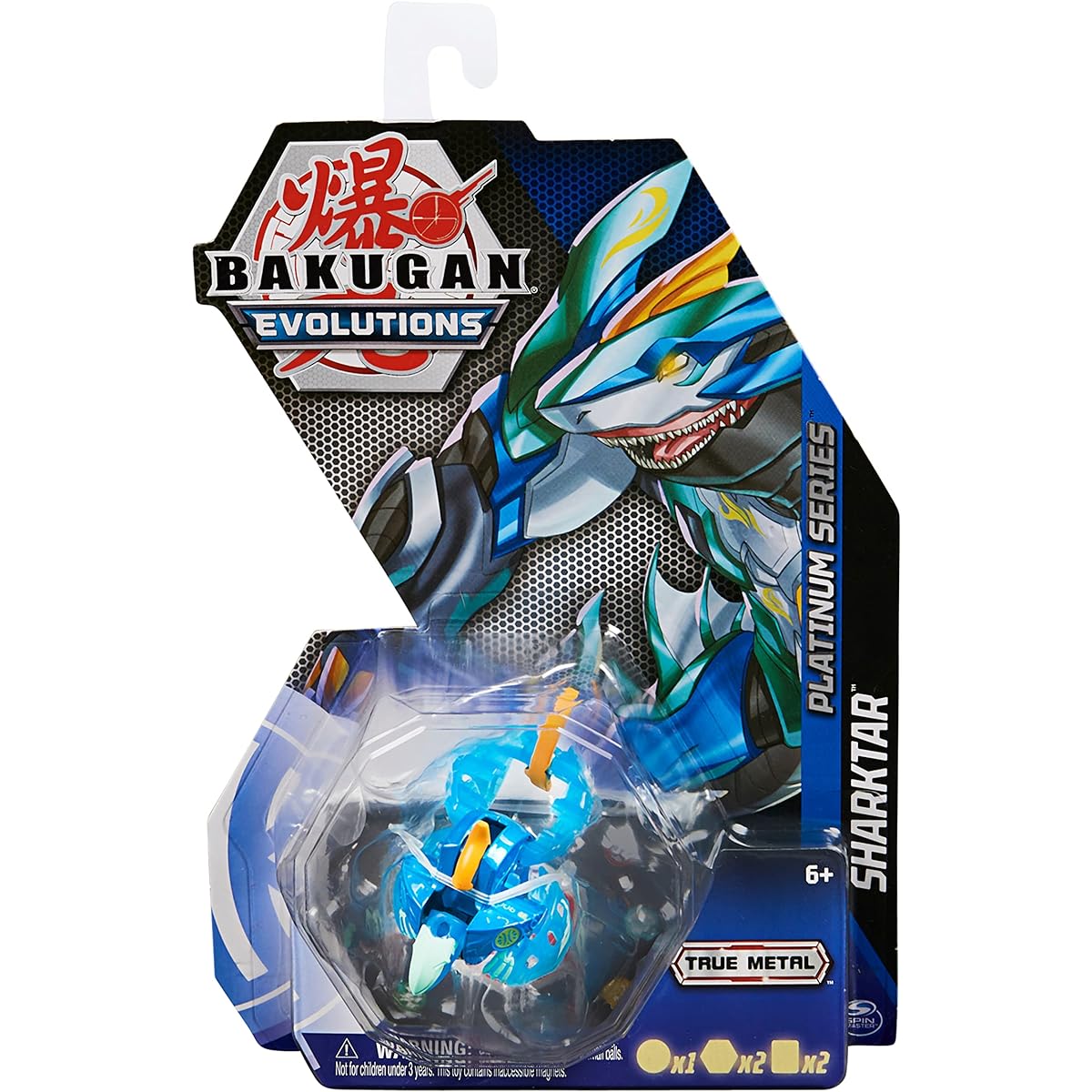 Bakugan Evolution 2022 Platinum Series Diecast Aquos Sharkta