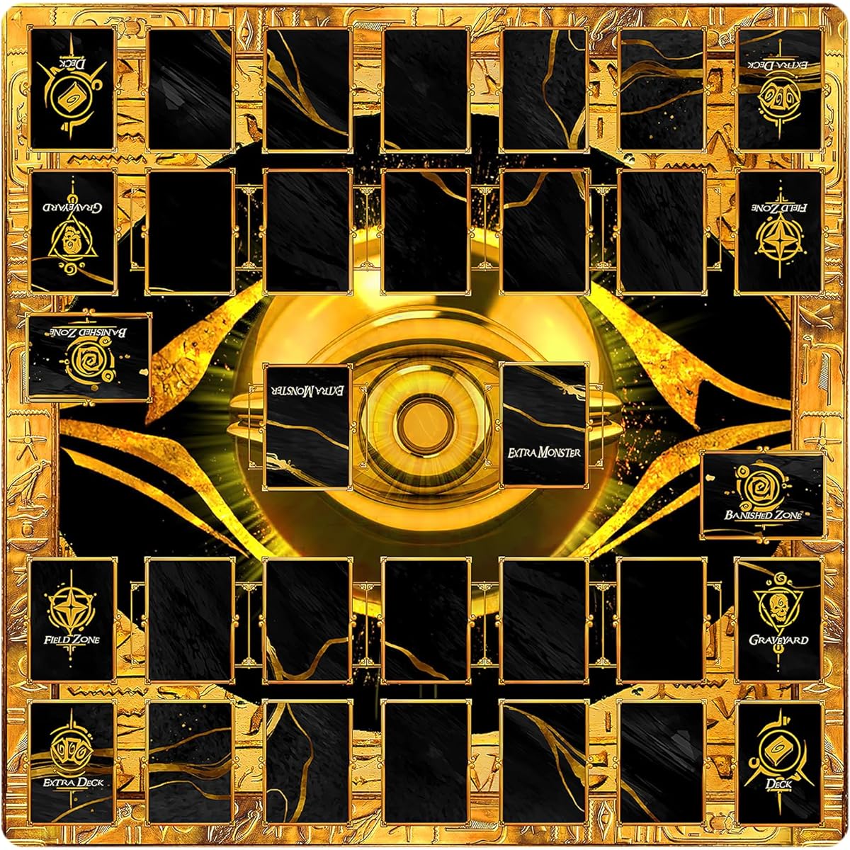 Sabermaster Card Rubber Mat - 2 Player, Square Playmat for Gamers 60x60cm/23.6x23.6in (19)