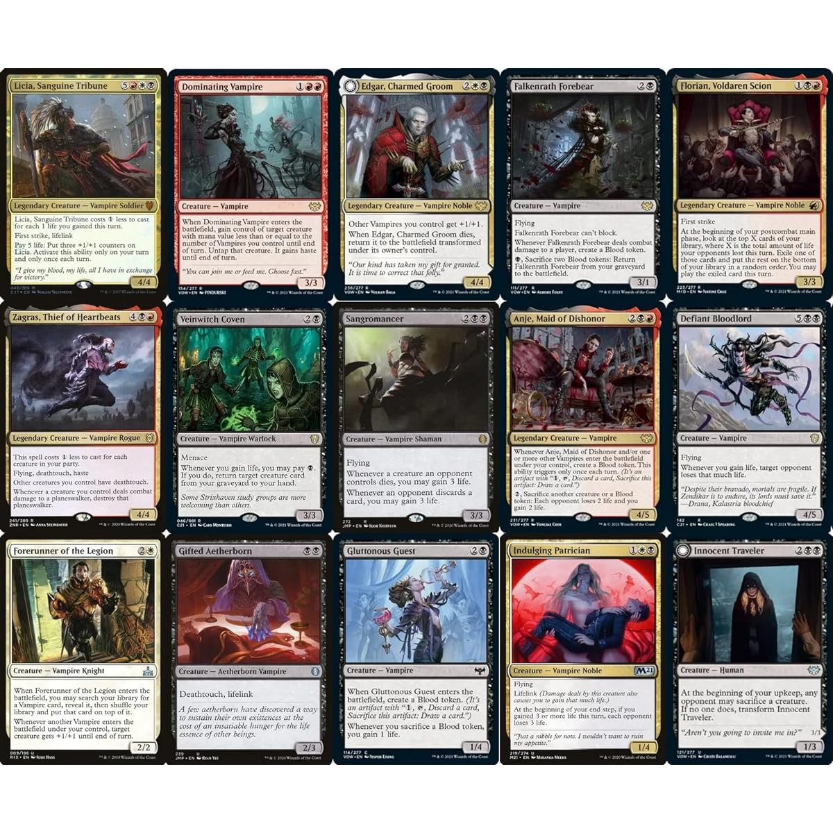 Elite Mardu Vampire Commander Deck - Lyssia - Black Red White - EDH - 100 Cards - Custom Magic the Gathering Deck - Extremely Powerful!