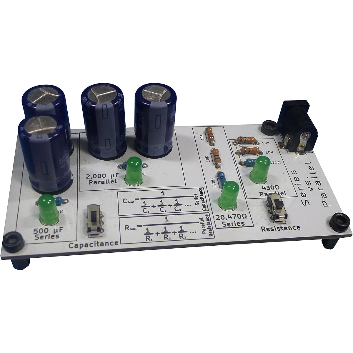 Electronics Learning Board: Series vs. Parallel Practise Soldering & Learn Electronics by eLearnTronics