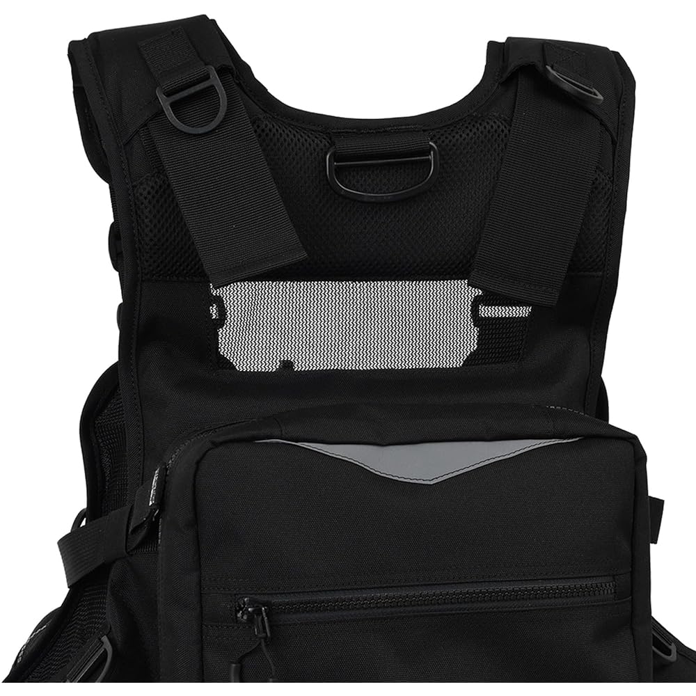 SOSHIN Fishing Vest RBB Extreme Tide Game Vest Full Black