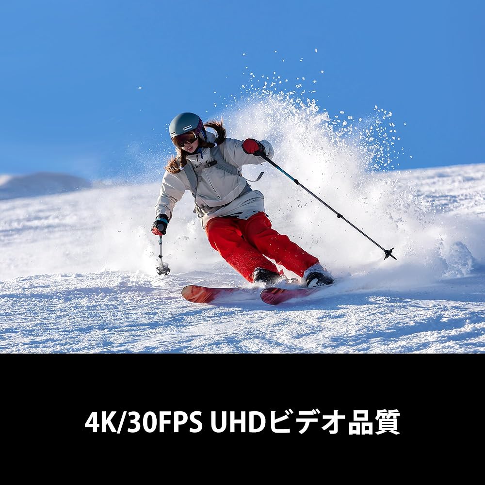 Dragon Touch Action Camera 4K30FPS 20 Megapixels 30m Underwater Camera 170 Degree Wide Angle Lens Time Plus Video Wearable Camera 2 1050mAh Batteries Image Stabilization HDMI Output 4x Zoom Remote Control Included Action Cam Vision3