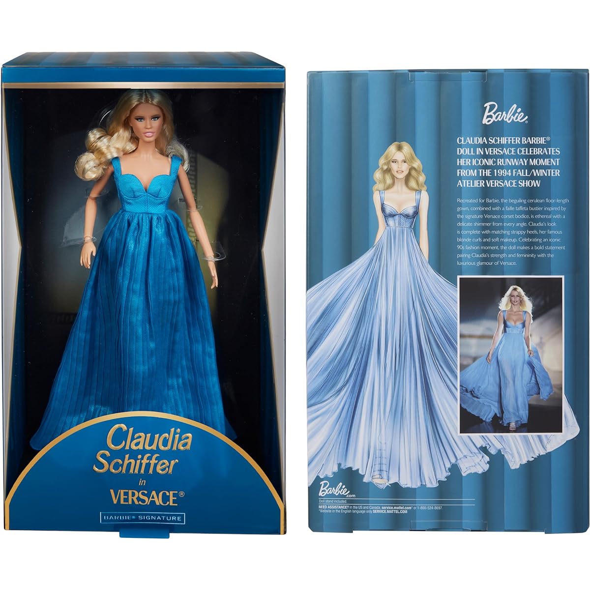 Barbie Claudia Schiffer in Versace [Signature Platinum] [Dress-up doll/doll] [For adults (18 years old and up)] HCB94