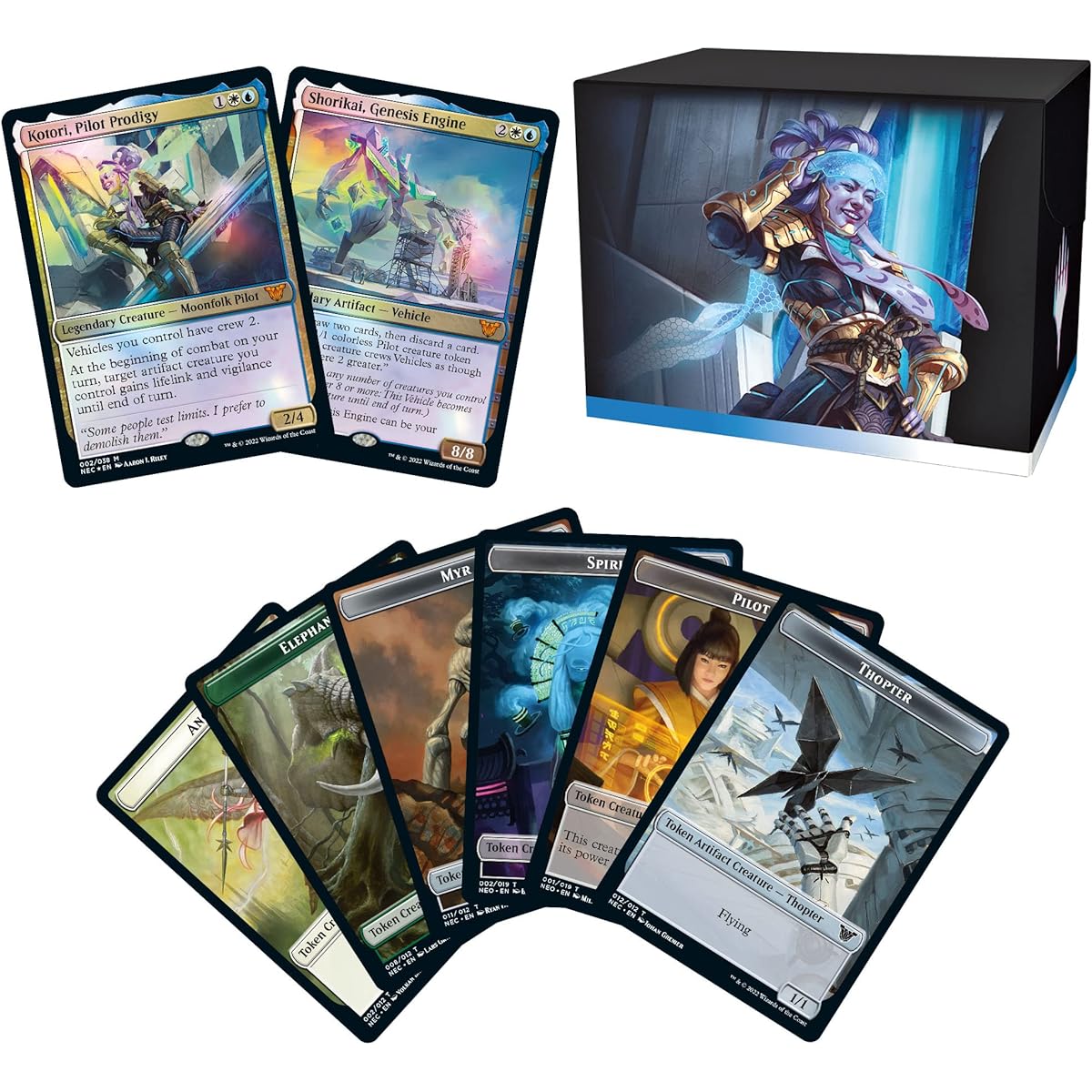 Magic the Gathering Kamikawa: Neon Dynasty Commander Deck - Buckle Up (White-Blue)