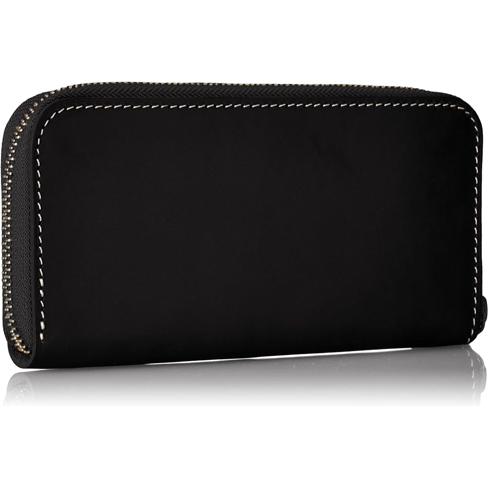 Summer Oil (Tochigi Leather) Round Wallet L BK 20345